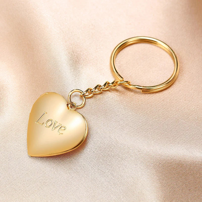 Heart Locket Key Chain