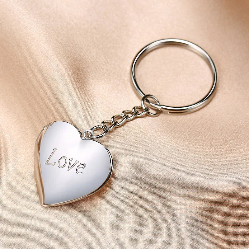 Heart Locket Key Chain