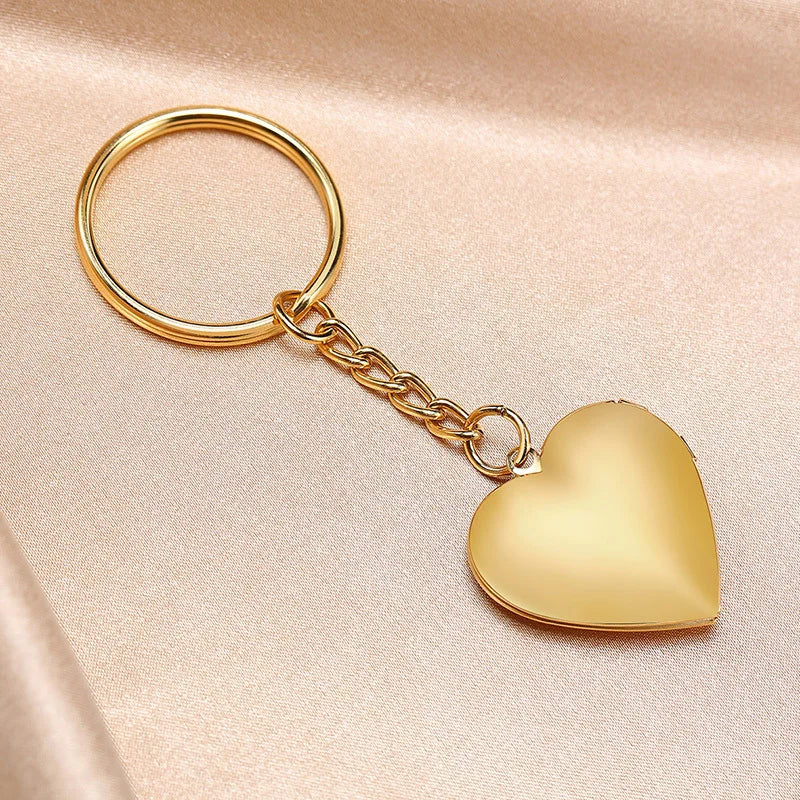 Heart Locket Key Chain