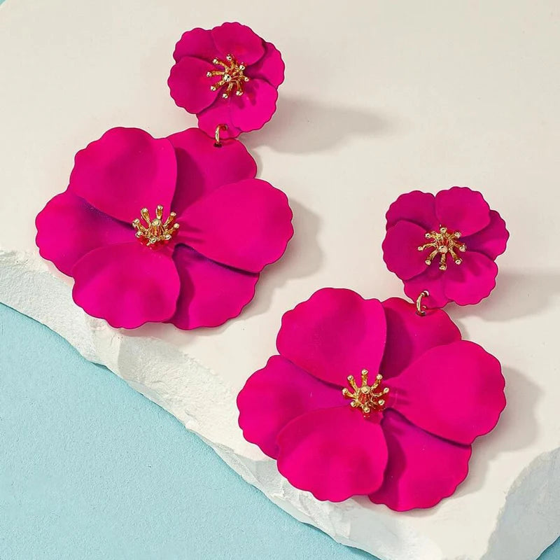 Flower Drop Earrings