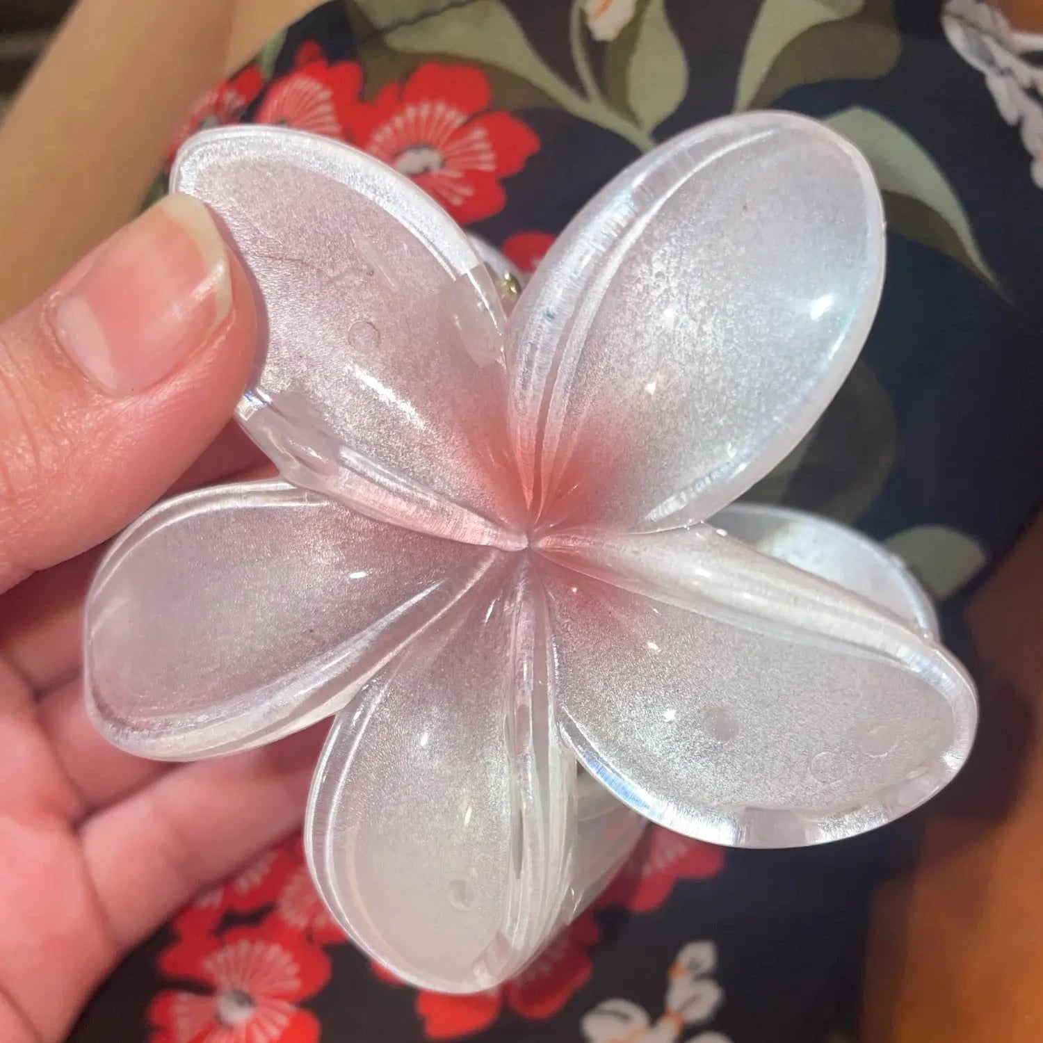 Burgundy Flower Hair