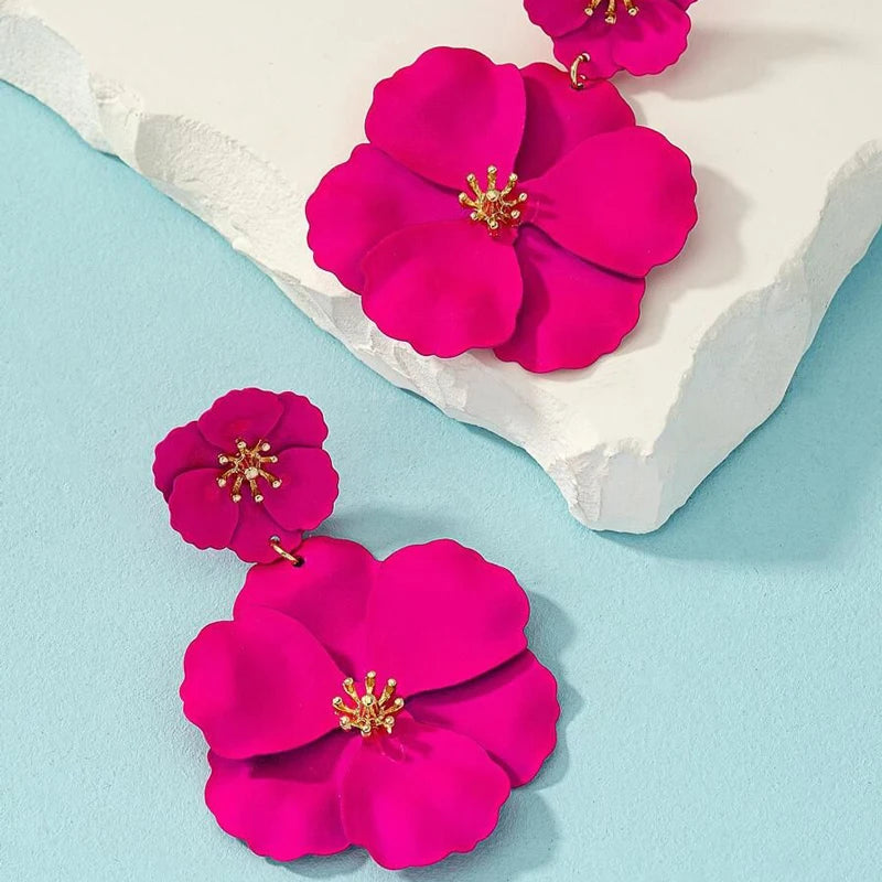 Flower Drop Earrings