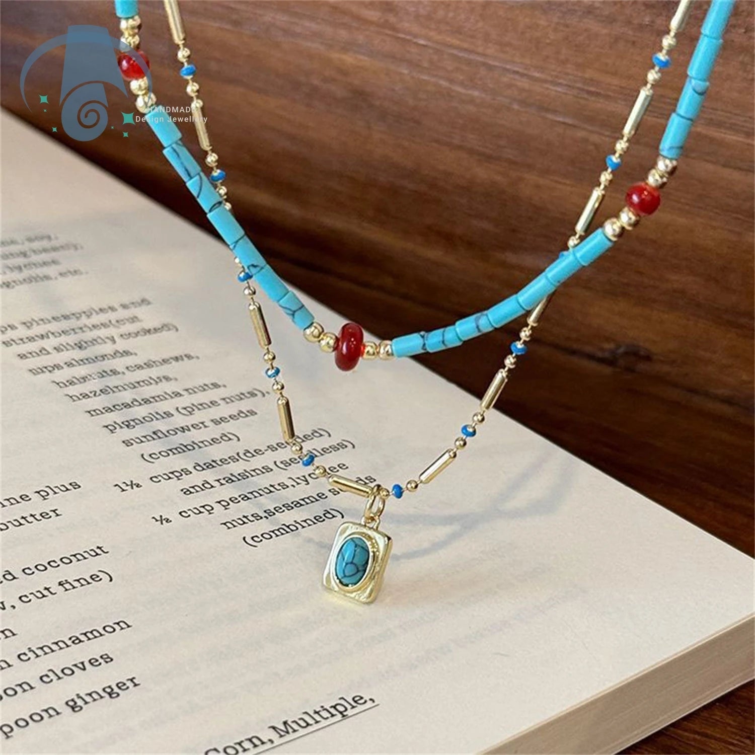 Natural Stone Layered Necklace