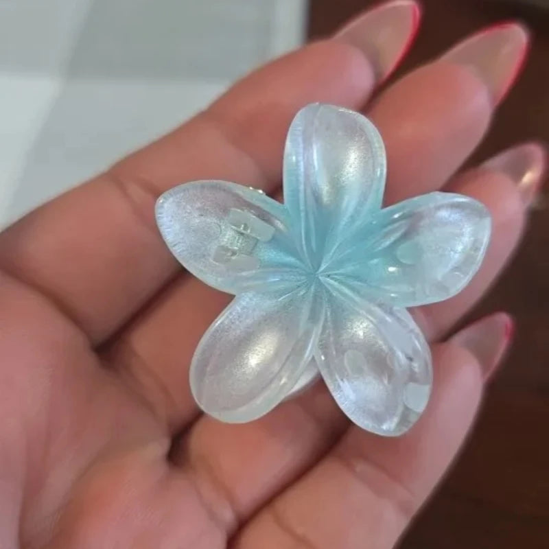 Burgundy Flower Hair