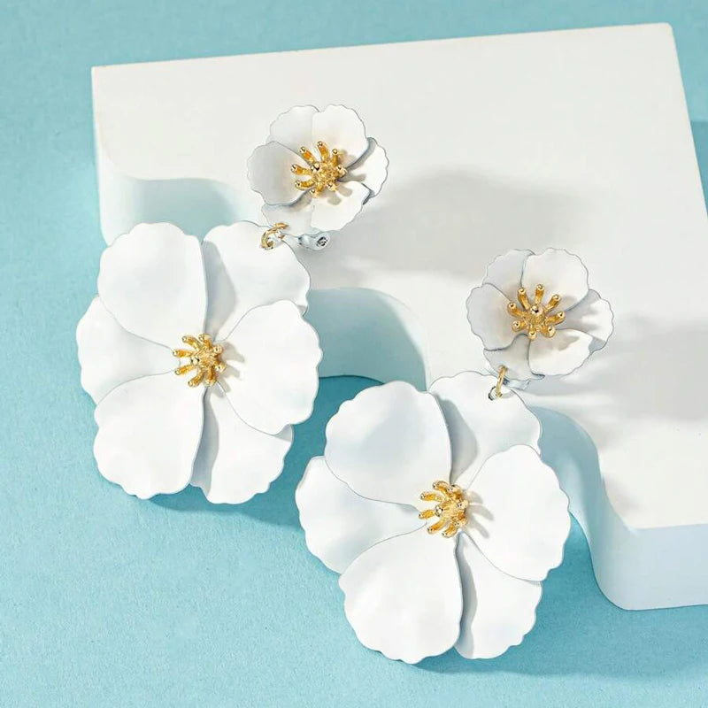 Flower Drop Earrings