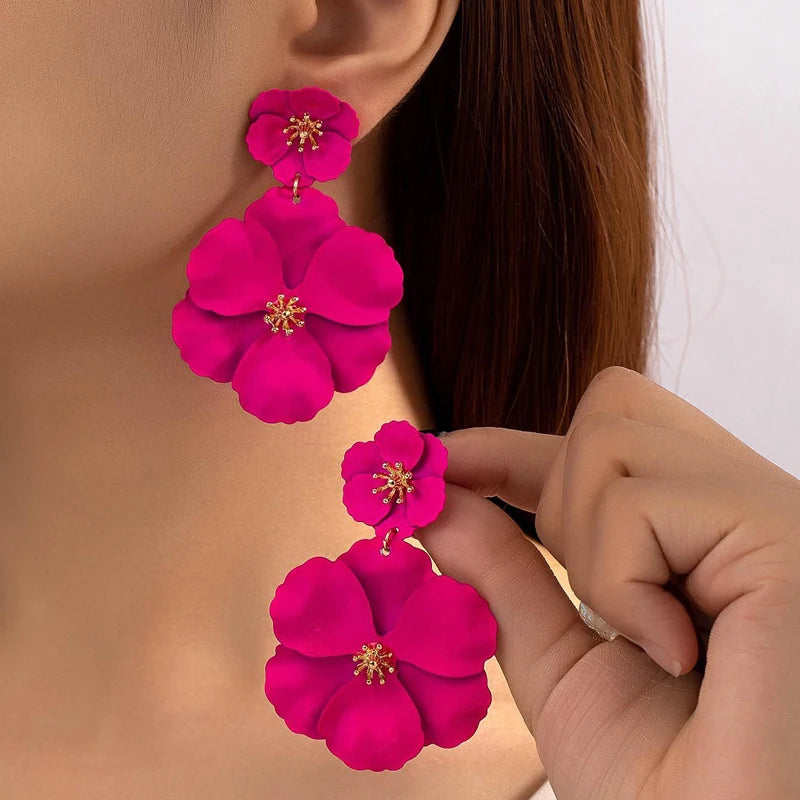 Flower Drop Earrings