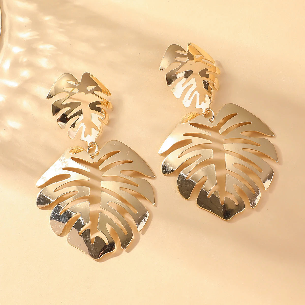Hollow Leaf Earrings